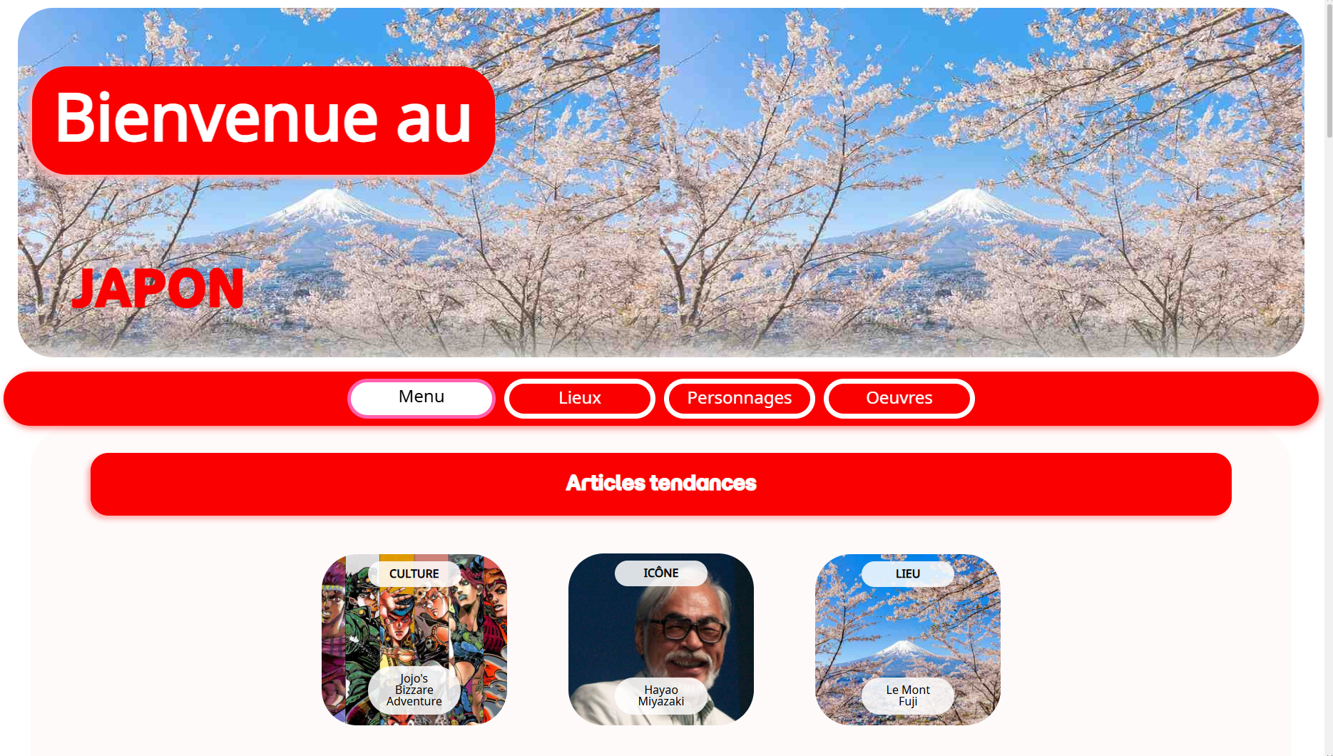 Bienvenue au Japon !